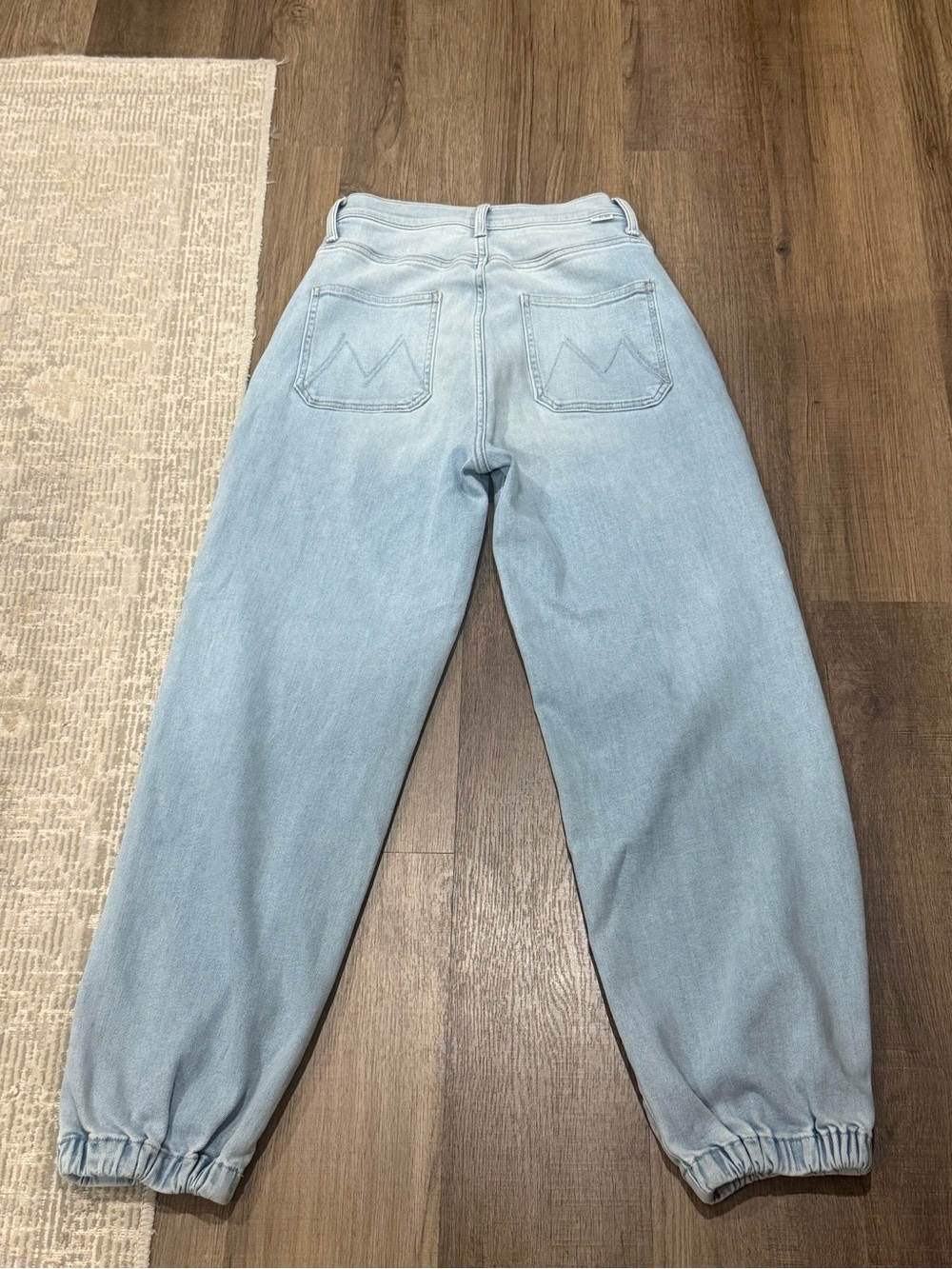 MOTHER The Wrapper Patch Springy Ankle High-Rise Jeans - Picture 5 of 8